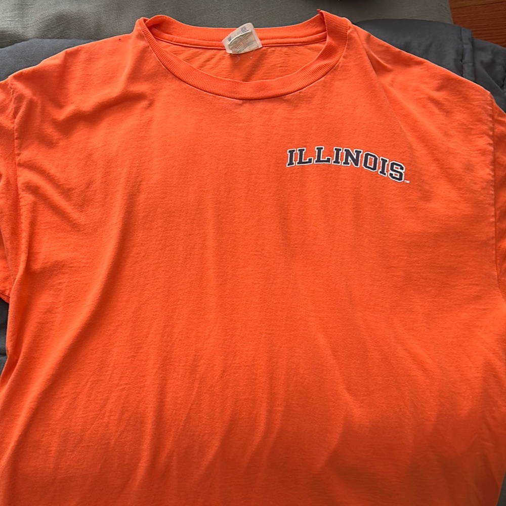 Orange University Of Illinois Shirt Men’s large